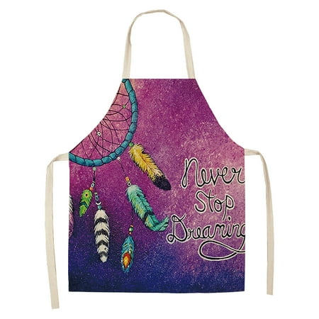 

Huilaibazo Wind Catcher Net Apron Art Spring Tropical Nature Theme Neutral Kitchen Apron Hanging Neck For Cooking Gardening Adult Apron