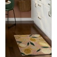 thumbnail image 3 of TOWN & COUNTRY LUXE Livie Fresh Lemon Everwash® Washable Multi-Use Decorative Rug, Kitchen Rug, Low-Profile Door Mat, Bedroom Rug and Dorm Room Rug with Non-Slip Backing, Peach Pink, 24"x40", 3 of 7