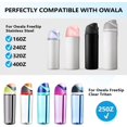 thumbnail image 2 of shiyou-Replacement Lid for Owala Freesip, One Button Water Bottle Top Lid Compatible with Owala Cup 16oz 24oz 32oz 40oz, BPA-Free Leakproof Replacement Accessory for Owala Freesip (Pink), 2 of 4
