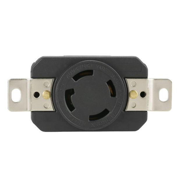 Nema L14-30R 30A 125V/250V enchufe eléctrico con bloqueo por torsión receptáculo de pared hempra para flujo de energía Suave, fácil disipación y durabilidad en generadores y