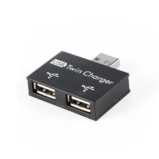 Aktudy USB2.0 Male to Twin Charger Dual 2 Port USB Splitter Hub Adapter - Walmart.com