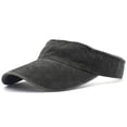 thumbnail image 2 of Cotton Adjustable Sun Visor Hat Plain Curved Brim Lightweight Casual Sports Cap for Men Women, 2 of 7