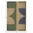 thumbnail image 3 of Casavani Handwoven Blue Cotton Dhurrie Square Dining Room Carpets Outdoor Patio Rug 12x12 feet, 3 of 6