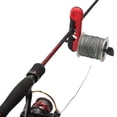 thumbnail image 1 of Bobinadora de línea de caña de pescar portátil, máquina de bobinado de línea de pesca (rojo y negro), 1 of 5