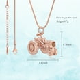 thumbnail image 4 of Cremation Jewelry Tractor Urn Necklace for Ashes for Men Stainless Steel Tractor Charm Urn Locket Memorial Keepsake Ashes Jewelry for Human/Pet Ashes, 4 of 6