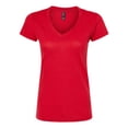 thumbnail image 1 of M&O 3542 T-Shirt à Col en V pour Femmes en Mélange de Luxe, 1 of 2