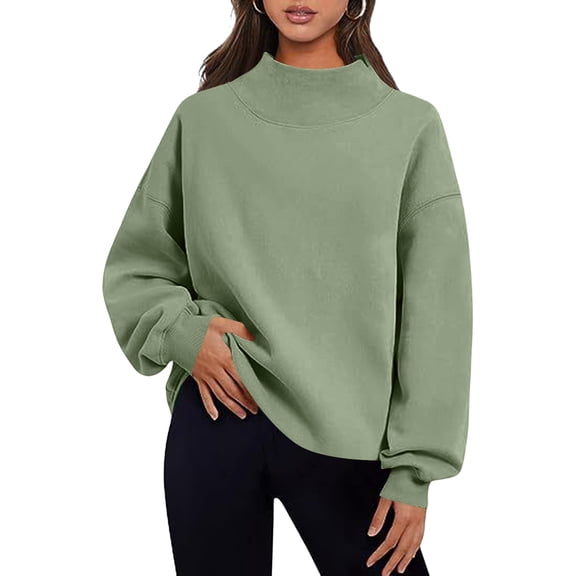 DAFPZW Women's Modal Cropped Tops Soft Wide Scoop Neck Pullover Oversized Long Sleeve Sweatshirts Workout Crop Tops