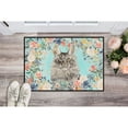 thumbnail image 3 of Maine Coon Spring Flowers Door Mat, 3 of 4