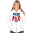thumbnail image 4 of Puerto Rico Pride Baseball PR Sports Unisex Fleece Graphic Zip Up Hoodie Brisco Brands 3X, 4 of 5