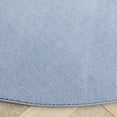 thumbnail image 4 of SAFAVIEH Loft Kalya Solid Machine Washable Area Rug, Light Blue, 6' x 6' Round, 4 of 8