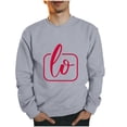 thumbnail image 1 of Amzcrzy Chandails en Molleton de la Saint-Valentin pour Hommes Mode Ample Imprimé Valentines Tops Décontractés Manches Longues Col Rond Couples Chandails en Molleton Cadeaux de la Saint-Valentin pour Hommes, 1 of 4