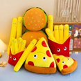 thumbnail image 2 of Creative Food Simulation Pizza French Fries Pillow Nap Pillow Home Decoration Children's Toy Plush French Fries Birthday Gift, 2 of 5