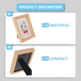 thumbnail image 4 of FONWILYO 2Pcs Khaki Wood Photo Frame for Desktop Photo Display Sturdy and Stylish Home Decoration, 4 of 6