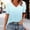 Light Blue, variant on NTACZA Short Sleeve Womens Going Out Tops Loose Fitting V Neck T-Shirt Ombre Basic Pullover Womens Summer Shirts L