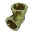 thumbnail image 3 of Codo hembra x hembra tubo adaptador de latón acoplador conector DN20x2N20 Espesar Sharpla Adaptador de latón de codo, 3 of 8