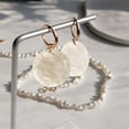thumbnail image 5 of Plate Beads 100x Nacre Pearl Shell Round 35mm White, 5 of 5