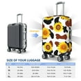 thumbnail image 5 of Goofa Sunflower Cow Pattern Luggage Covers For Suitcase,Suitcase Cover Protector Fit 18-32 Inch Luggage-Large, 5 of 9