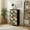 Color-2, variant on 4 Drawer Vertical Storage Dresser Retro floral butterflies herbs Contemporary composition with Wood Top Fabric Pull Drawers