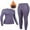 Purple, variant on Charmo Seamless Thermal Underwear for Womens Long Johns Thermal Suit Stretchy Ski Base Layer Sets Cold Weather Winter