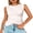 Pink, variant on LMLYSoH Women’s Sleeveless Tank Tops Dot/Stripe Print Summer Crew Neck Draped Front Slim Fit Vest