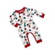 thumbnail image 5 of Pijama para padres e hijos de Navidad, otoño/invierno 2024, nuevo conjunto para el hogar con estampado floral blanco, 5 of 5