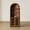 Walnut, variant on CHIC HOUSE 77" Arched Storage Cabinet with Hutch, Kitchen Pantry Cabinet with Acrylic Doors & Shelves, Bookcase Storage Cabinet, Buffet Sideboard Coffee Bar Display Cabinet for Living Room, Walnut