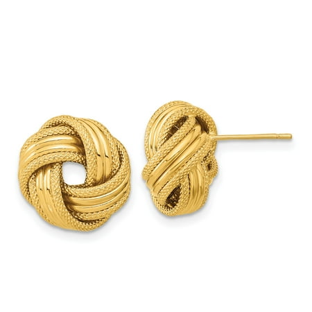 14k Yellow Gold Love Knot Stud Earrings for Women Textured and Polished Twisted Design Symbolizing Unity and Eternal Love Classic Minimalist Fashion Jewelry for Everyday Wear 14k Yellow Gold Love Knot Stud Earrings for Women Textured and Polished Twisted Design Symbolizing Unity and Eternal Love Classic Minimalist Fashion Jewelry for Everyday Wear