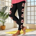 thumbnail image 4 of Jaunzuar Womens Gym Leggings Santa Print High Waisted Yoga Pants Slim Comfy Workout Soft Leggings XXL, 4 of 9