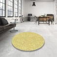 thumbnail image 4 of Ahgly Company Machine Washable Indoor Rectangle Transitional Yellow Area Rugs, 6' x 9', 4 of 7