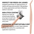 thumbnail image 3 of NKA Precision Lash Tweezers – Non-Stick Coated Tips for Effortless Press-On Lash Application – Soft Pink, Ergonomic Design, 3 of 4