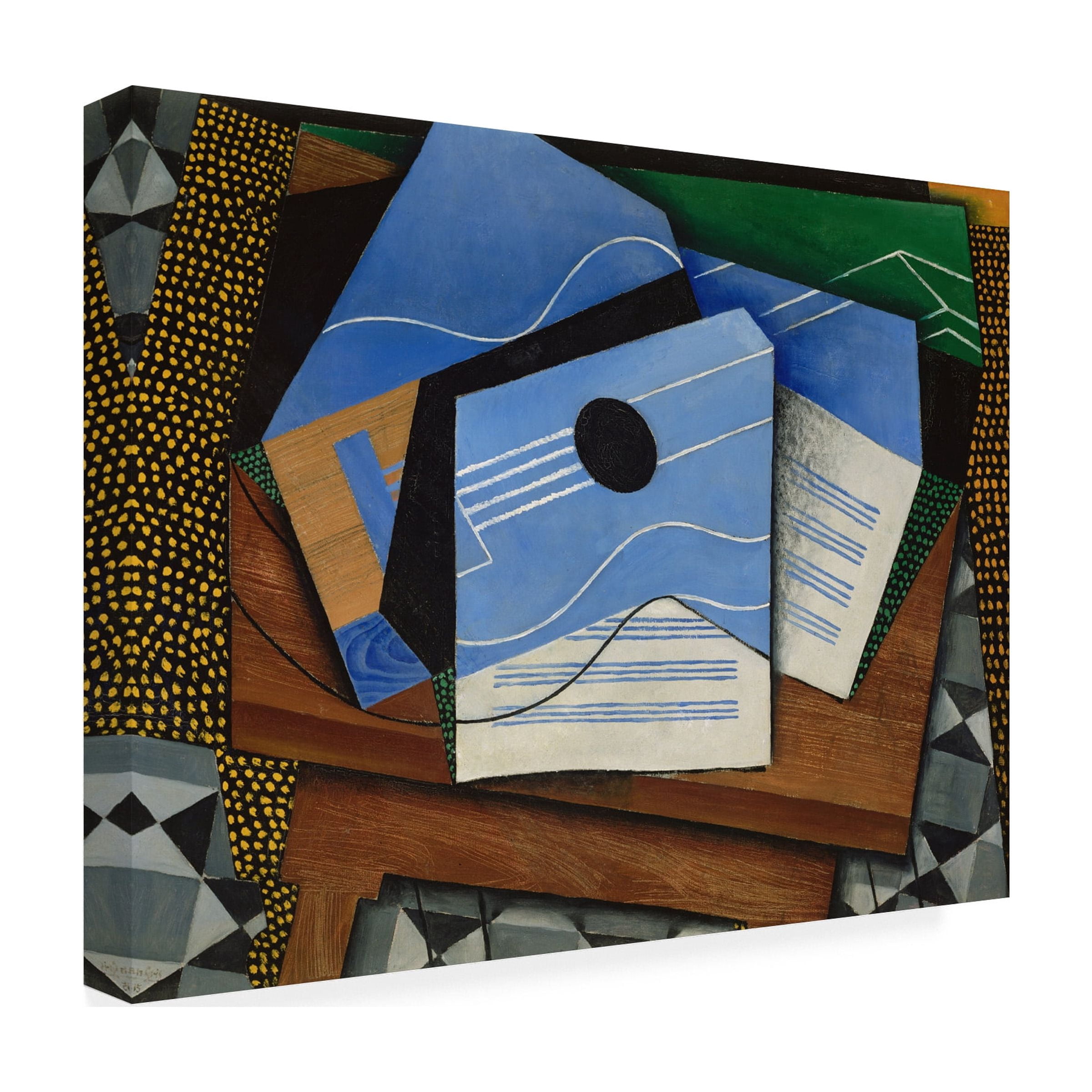 Juan Gris 'Guitar On A Table' Canvas Art