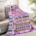 thumbnail image 2 of LHSHID Grandma Blanket Gifts for Grandma Christmas Birthday Retirement Gift for Grandma to My Grandma Flannel Throw Blankets 60"x80", 2 of 9