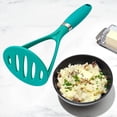 thumbnail image 4 of 1Pcs Silicone Potato Masher for Mashing Potatoes Vegetables, Non Scratch Comfort Grip Masher for Cooking Baking, 10X3In (Silver1), 4 of 9