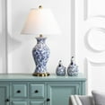 thumbnail image 3 of SAFAVIEH Beijing 29 in. H Floral Urn Table Lamp, Blue/White, Set of 2, 3 of 7