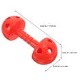 thumbnail image 2 of QUMIIRITY Jouets pour Tout-Petits Haltère Rouge ABS pour Exercice Jeu Intérieur Lot de 1, 2 of 7
