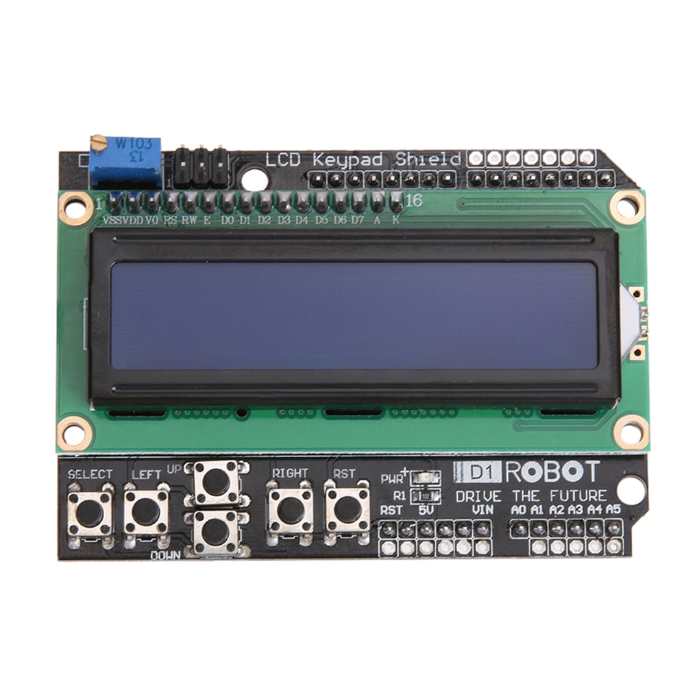 LCD 1602 Display Keypad Shield Module for Arduino Expansion Board