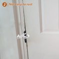 thumbnail image 4 of USHOBE Tope De Puerta De Aluminio Zincado Ajustable Para Evitar Movimiento Y Proteger Paredes, 4 of 8