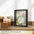 thumbnail image 2 of Shadow Box Frame 8x10 Wood Deep Display Case With Beads Door And Glass Window  Memory For Pictures Medals Memorabilia Collections Black, 2 of 8