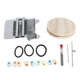thumbnail image 2 of Kit De Herramientas Para Zurcir, 3 Bandas De Goma, Telar De Zurcir Pequeño, 10 Clips Para Papel, 14 Ganchos, Innovador Para Proyectos De Arte, 2 of 7