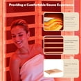 thumbnail image 3 of Shinpt 360° Far Infrared Sauna, 900W Sauna with Bluetooth Music Player and Video Player Rack, African Okoume Sauna for 1-2 People, 3 of 8