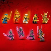 LEGO NINJAGO Lloyd’s Golden Ultra Dragon Toy for Kids, 71774 Large 4 Headed Action Figure with Blade Wings plus 9 Minifigures