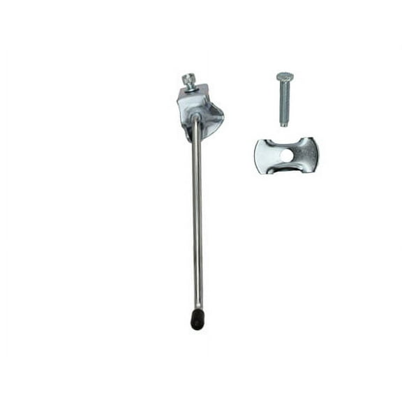 Alta Steel Bicycle Center Mount Kickstand SteelPlated Support ( Chrome , 8")