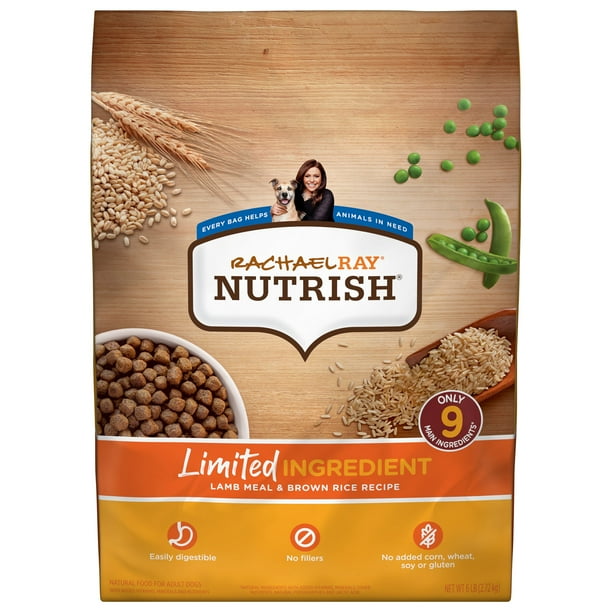 Rachael Ray Nutrish Limited Ingredient Dog Food, Lamb Meal & Brown Rice