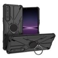 thumbnail image 2 of Estuche de armadura de estilo mecánico de alta calidad con soporte para anillo para Sony Xperia 1 Iv: colores intensos, fuerte fuerza magnética, resistente a los arañazos, antideslizante, 2 of 4