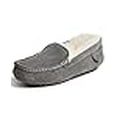 thumbnail image 3 of Dearfoams Pantoufle Mocassin en Mel Shearling Résistante à l'Eau pour Femmes Fireside, Gris, 11, 3 of 4