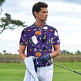 thumbnail image 3 of Honeii Cute And Creepy Print Polo Shirt, A Classic Short-Sleeved, Button-Down Golf Shirt for Men,Mens Polo Shirts Short Sleeve-3X-Large, 3 of 6