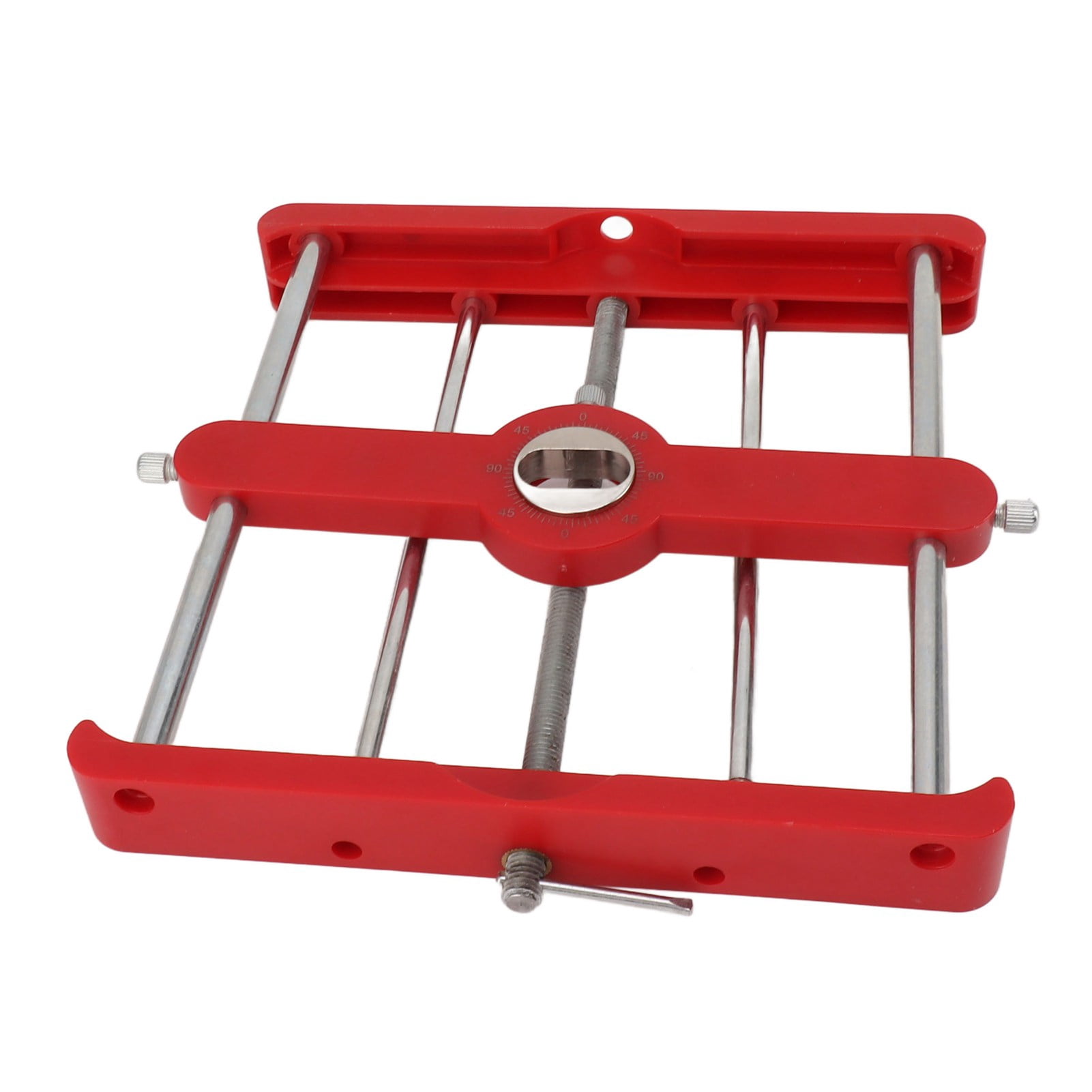 Riousery Accurate Woodworking Drill Locator Tool, Portable Drilling Positioner and Punch Guide for DIY Carpentry, Aluminum Alloy Hole Jigs (8.27 in / 21.00 cm)
