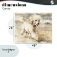 thumbnail image 4 of Stupell Industries Coastal Coastal Breeze & Poodle Canvas Art, 48 x 36, by Svetlana Aleynikova, 4 of 8