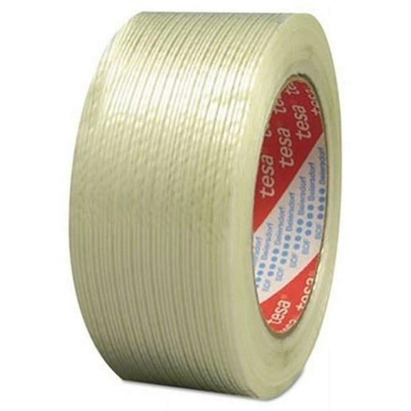 Tesa Tape 744-53319-00001-00 0.75 in. x 60 Yd Performance Grade Filament Strapping Tape, Fiberglass