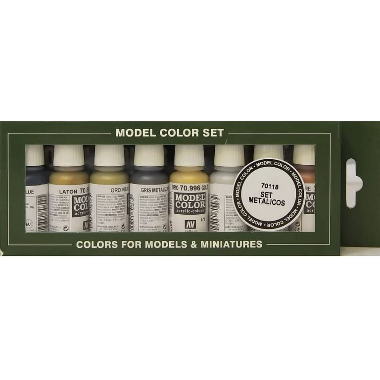  Vallejo Metallic Game Color Set (8 Colors) : Arts, Crafts &  Sewing
